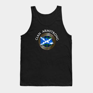 Clan Armstrong Crest & Tartan Knot Tank Top